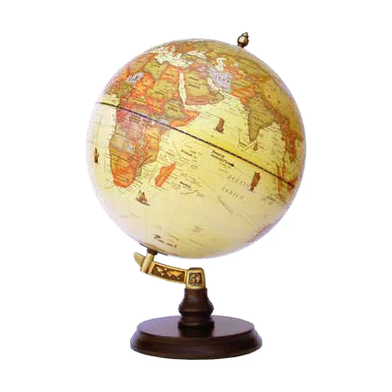 Globo terráqueo Lanín 25 cm antiguo con inclinación