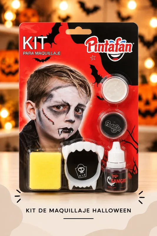 Kit Maquillaje Artístico Pintafan Drácula Halloween x 5