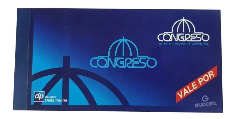 Talonario de Vale por Chico Congreso 220x80 mm con 40 Facturas