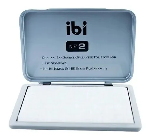 Almohadilla para Sello sin Tinta Nº2 Ibi Metal 12.2 x 8.4 cm