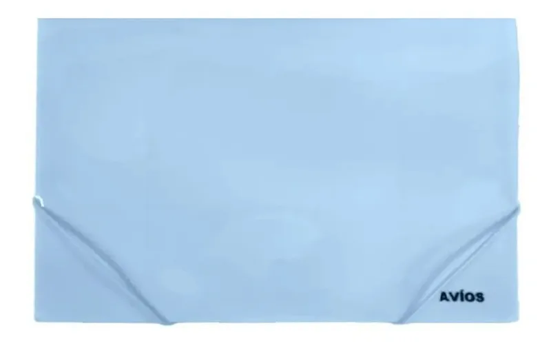 Carpeta Avios 3 Solapas A4 PVC Color Celeste Pastel