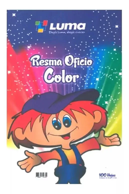 bloc oficio multicolor x100