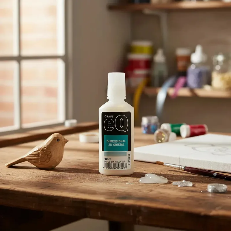 Barniz Dimensional 3D Cristal 40 ml Craft eQ Transparente Brillo Acrylico