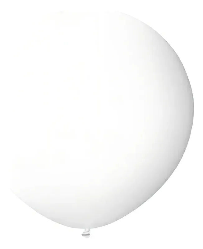 Piñata Globo Gigante 36" Lisa Blanca x3 Funny