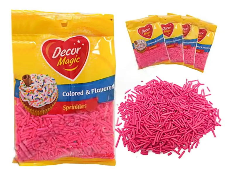 Grana Sticks para Cupcakes Fucsia Decor Magic x 45 g