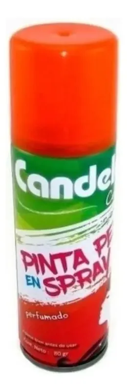 Pintura para Pelo en Spray Naranja
