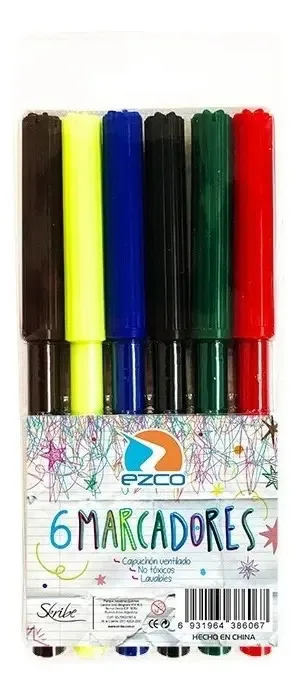 Marcador Escolar Ezco x 6