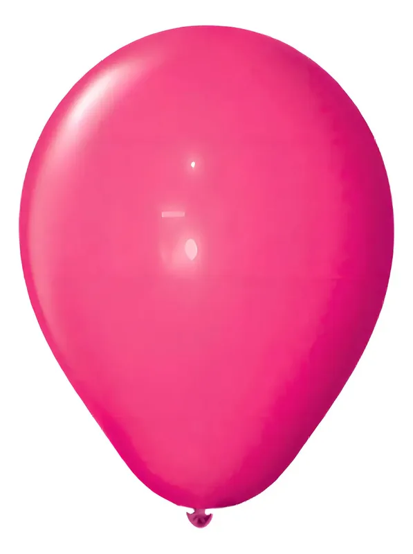 Globos Perlados 9 Pulgadas Bombucha x 25 Color Fucsia Globo Perlado