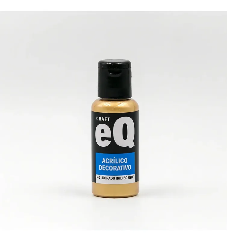 Acrílico Decorativo EQ 50 ml Dorado Iridiscente