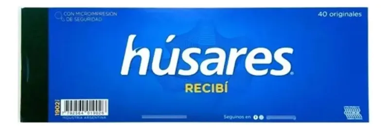 Talonario Husares Ch Recibí